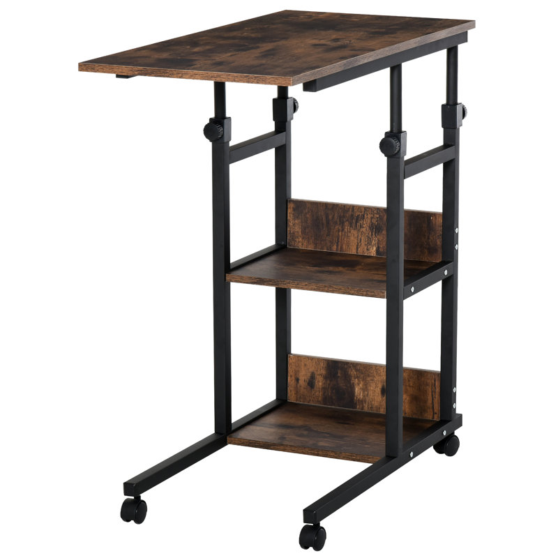 32.25'' H x 31.5'' W Laptop Cart with Wheels