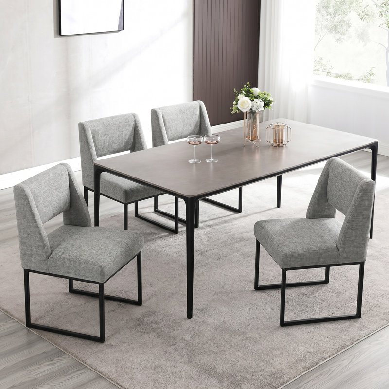 Chaise d'appoint l 18,3 po Alrick, Gris
