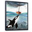 Orque dans la mer bleue - Peinture sur toile-67353200-67353194