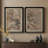 Neutral Abstract Organic Modern - Set of 2 Premium Framed Wall Art Print on Paper 26"x36"-528471170