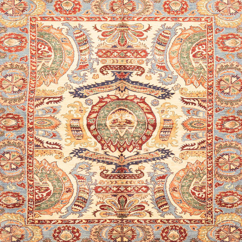Abstract Indoor Rug, Square 4'