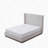 Upholstered Wood Base Platform Bed-1085729522