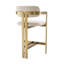 Donato Upholstered Stool with Metal Frame-72767080
