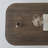 Contour Modern Solid Wood Coffee Table with Grooved Top, Walnut Finish 35.4" W