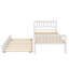 Structure de lit plateforme robuste avec lit gigogne extensible-1330119457