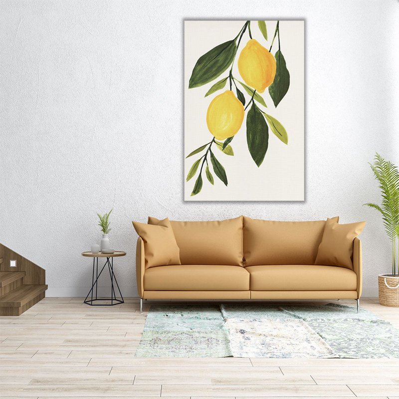 «Lemon Branch I», reproduction d'art sur toile, H 48 po x l 32 po