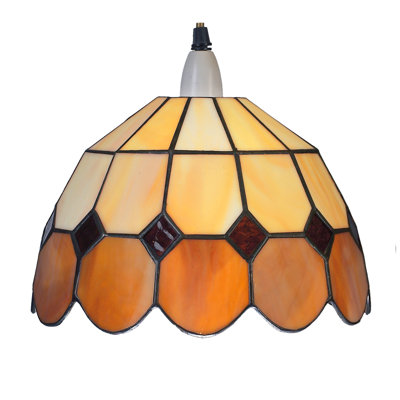 Bistro 15cm H Glass Bowl Pendant Shade ( Screw On )