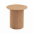 17.71 Inch Round Fluted Side Table Circle Small Accent Table   Mid Century  Circle Bedside Table