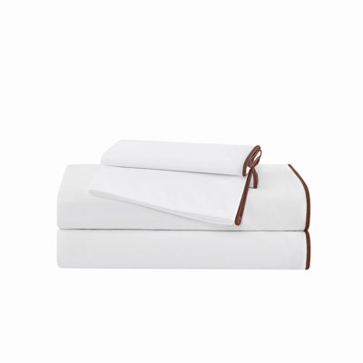 Brooklyn Loom Merrowed Edge 200 Thread Count Percale Sheet Set