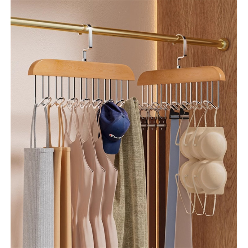 Cintre standard en bois antidérapant Nouriddin, 5