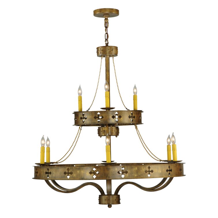 Rosedale Double Arm Candelabra Brass Lamp