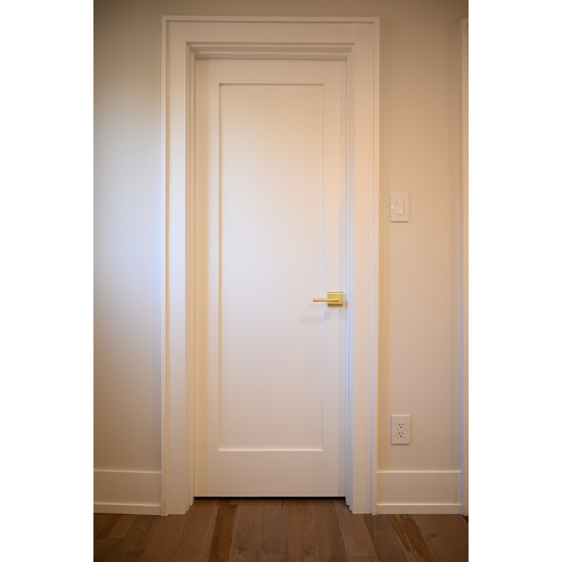 Porte à âme solide, 1 panneau vibreur, L 18 po x H 80 po x P 1,38 po