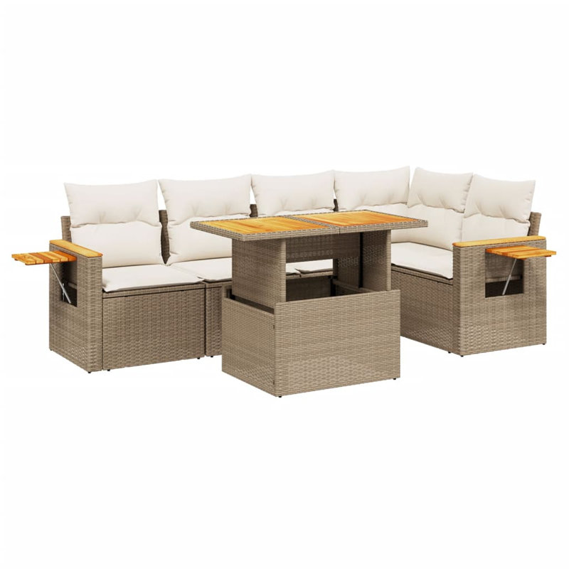 Vidaxl Garden Sofa Set Beige