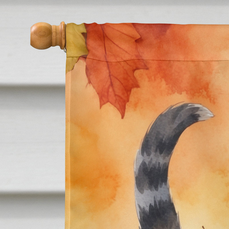 Chat en feuilles d'automne, Fil de fer jaune jaune