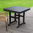 Weather Resistant Outdoor Patio Dining Table, Modern Grey Hdpe Construction With Umbrella Hole For Lawn, Yard And Patio Use-253795011