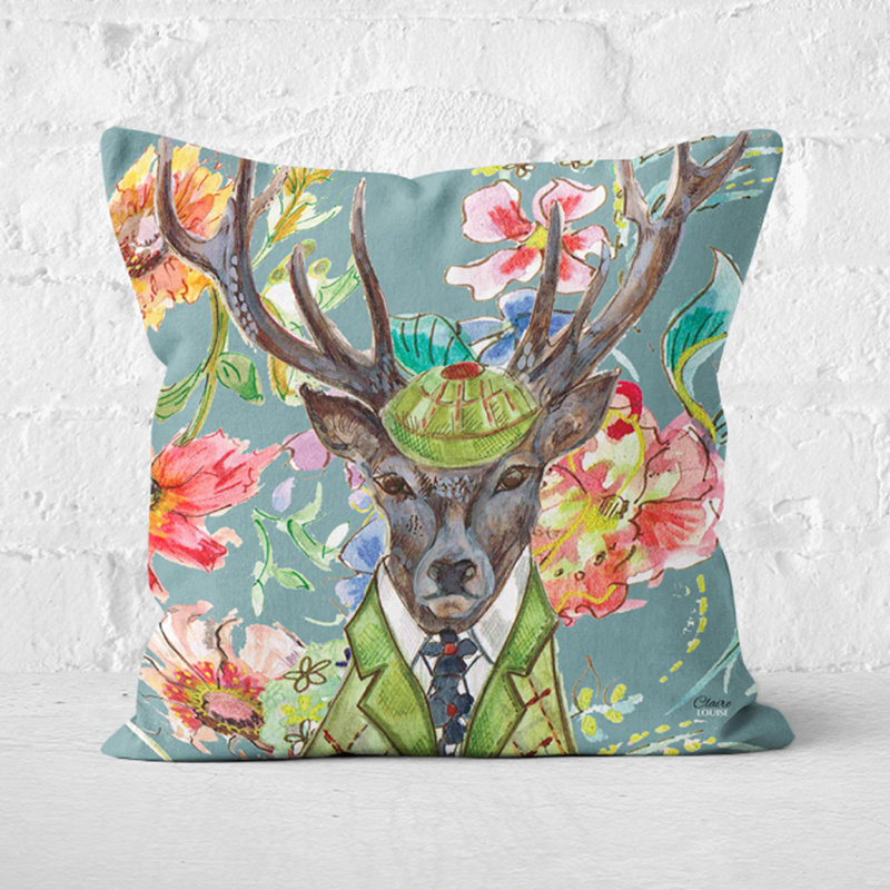 Jules Animal Print Square Cushion