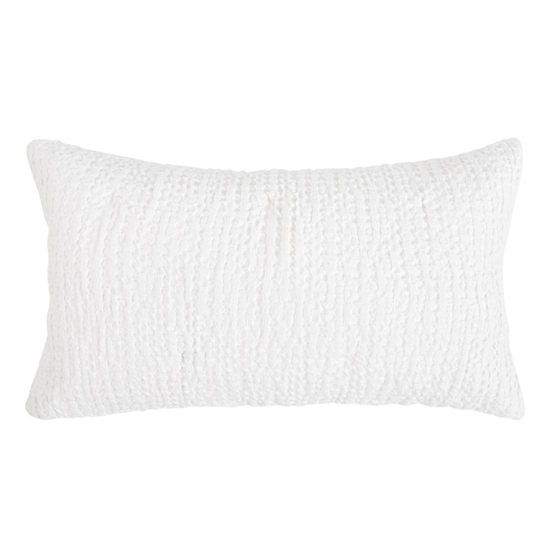 Claire Natural Standard Sham, White, King