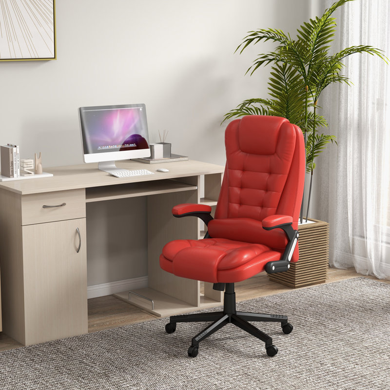 Fauteuil de massage Cranston, Similicuir rouge
