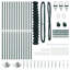 Vidaxl Welded Wire Fence With 7 Spike Posts Steel-114858146-114858135