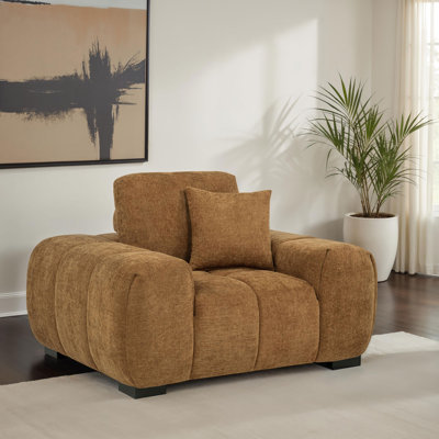 Chaise d'appoint octave rembourrée en tissu Octavia