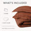 Aspire Homeware 3 Piece Hotel Quality Dyed Duvet Complete Set with Pillowcases for Premium Comfort-121692262-121692278