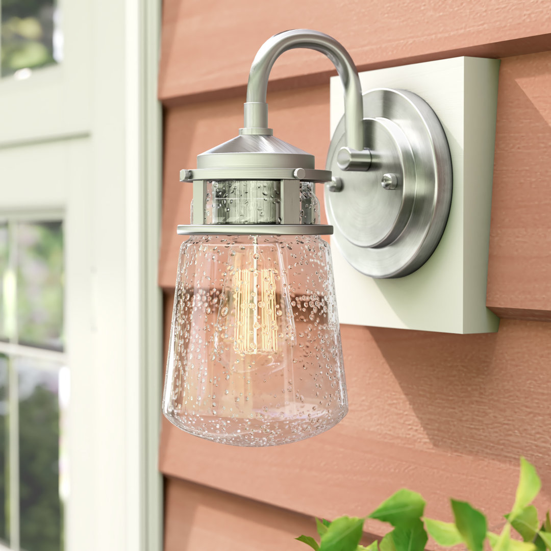 Liska Outdoor Wall Lantern Breakwater Bay 