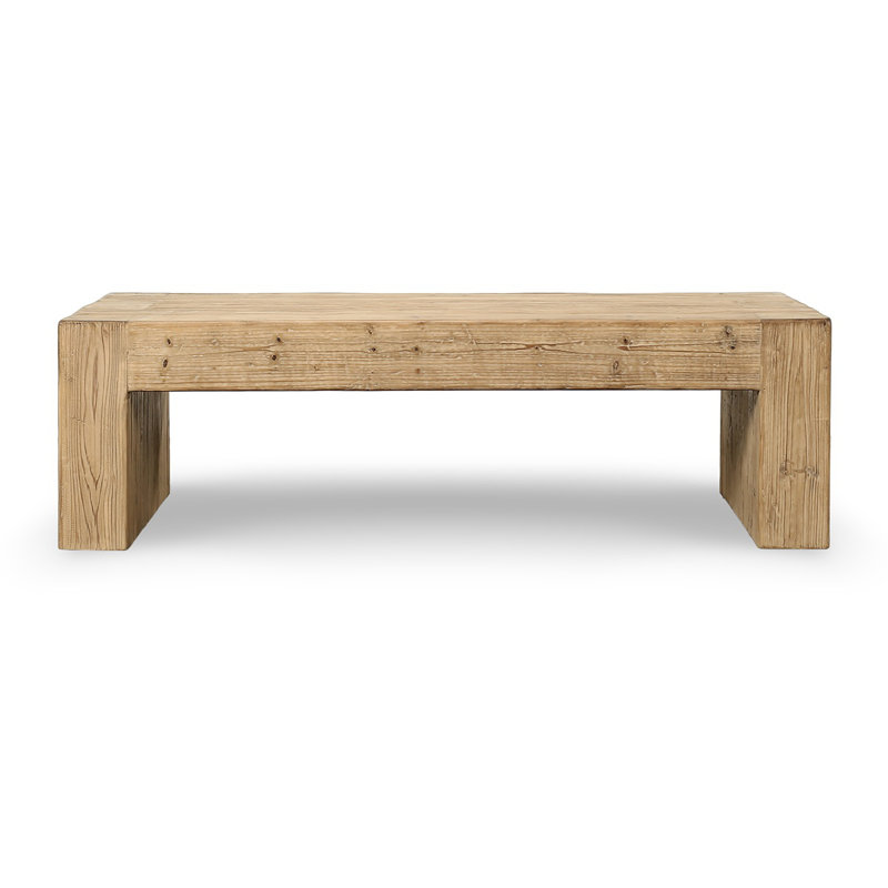 Seaside Slab Coffee Table 60x30 Weathered Natural