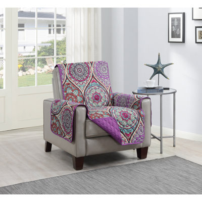 Polyester T-Cushion Armchair Slipcover