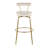Kayson 30" Gold Swivel Upholstered Bar Stools