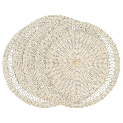Acklin 100% Rattan No Pattern Round Placemat