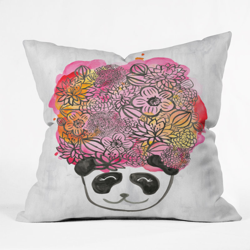 Coussin Panda, 16 po x 16 po