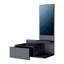 Meuble-lavabo flottant blanc avec miroir inclus