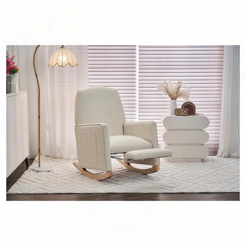 Chaise berçante, Beige
