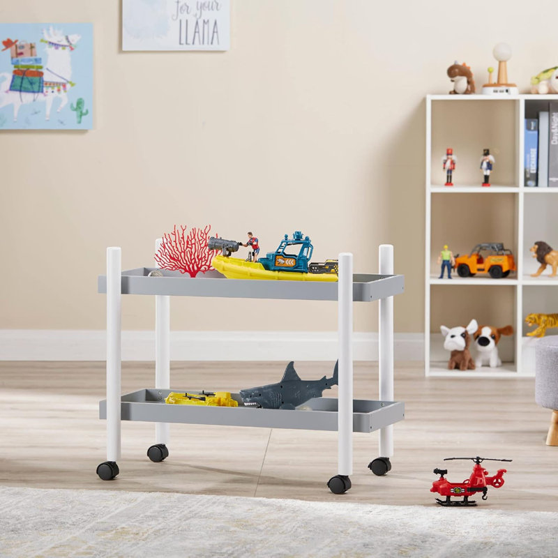 Chariot de rangement à 2 étages Heritage Kids, Gris