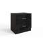 Brendle 2 Drawer Bedside Table Nightstand. High Gloss Front with Chrome Handles, Scratch Resistant.-39703071