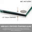 Porte de douche pivotante 36 "à 38" de large x 72 "de hauteur avec verre transparent-128808464