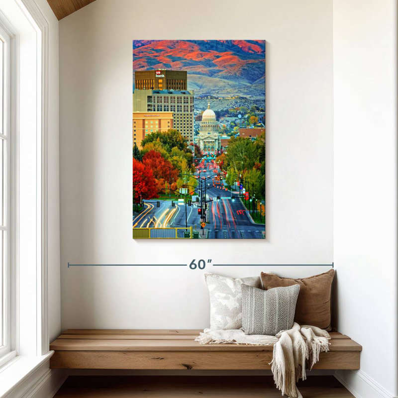 Aime Boise Autumn Sunset, 45" H x 30" W