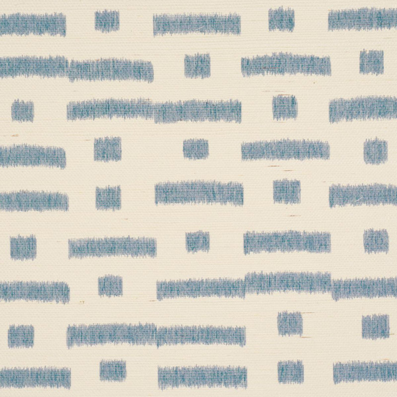 Abstract Ikat Sisal Wallpaper, Red