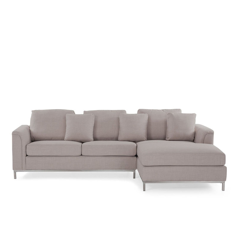 Kenna 4 Seater Corner Sofa , Beige, Right hand facing