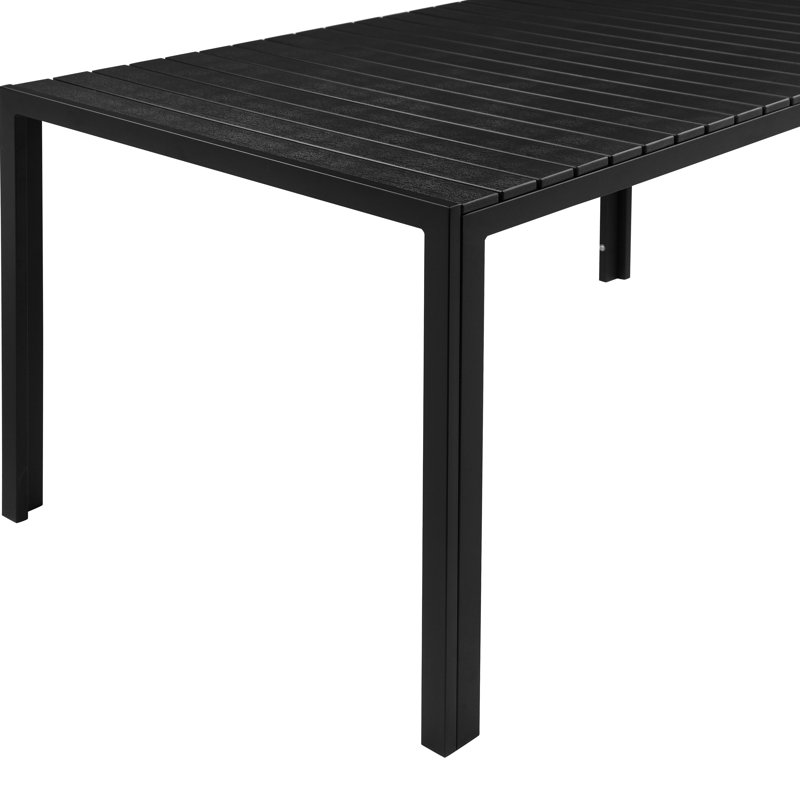 Ensemble de salle à manger rectangulaire pour 6 personnes de 59 po Joel, Noir