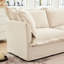 Crème: confort. Élégance moderne. Housses amovibles lavables. Chenille fine. Sièges spacieux. Cadre en bois. Assemblage sans effort. 37,4 po de profondeur x 21,69 po de largeur 17,78 po de hauteur. 26,4 lb en crème: