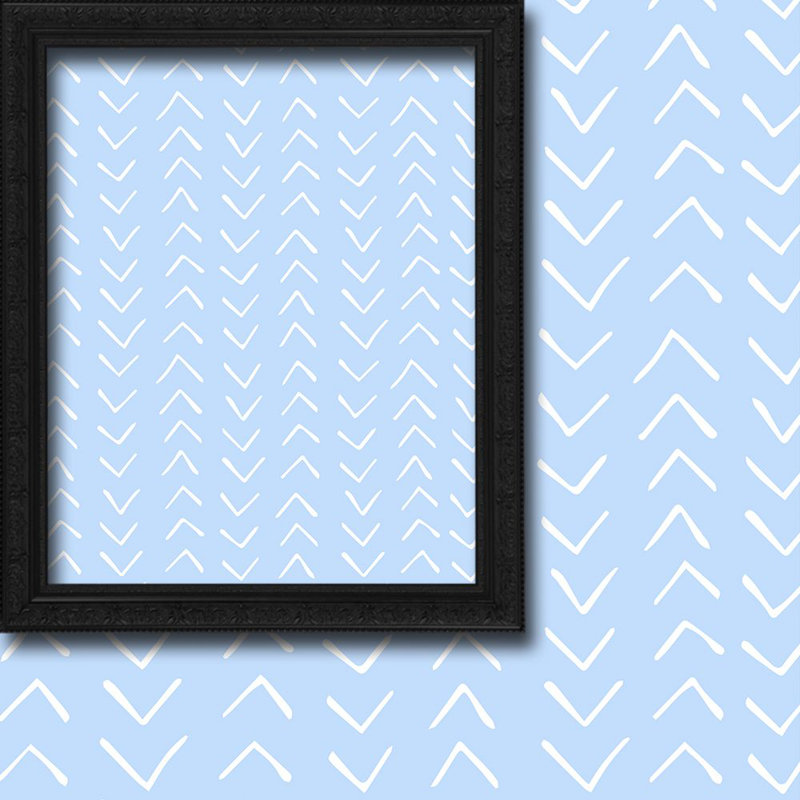 Bohemian Room Lined Single Panel Curtain, 140cm Width x 175cm Drop, Baby Blue