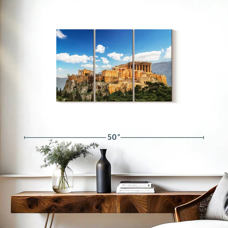 Nicci Acropolis sous le ciel bleu, H 20 po x l 33 po