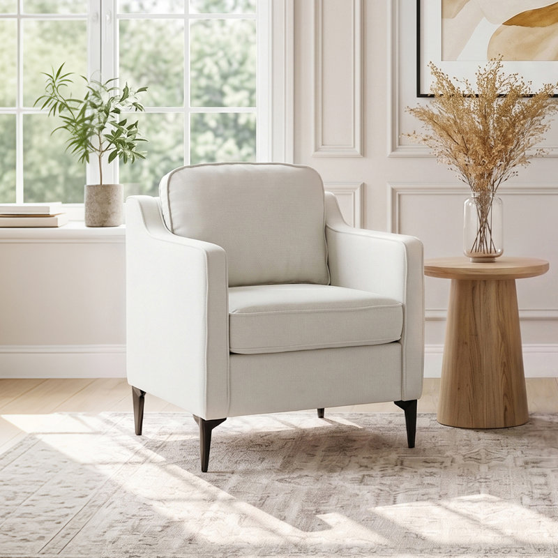 Single Armchair, White