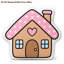1 pièce Mignon Heart House-137542449