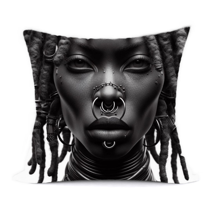 Abstract Reversible Throw Pillow