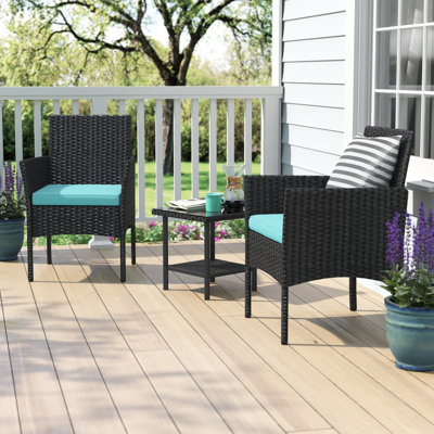 Chaise de patio avec coussin Rungata