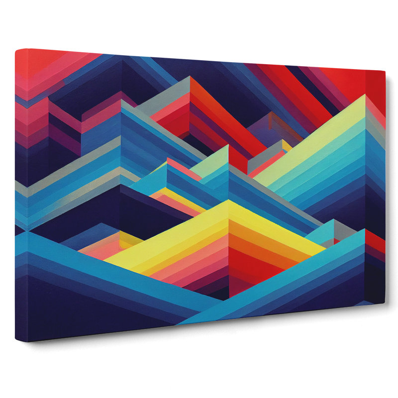 Uplifting Abstract Art - Wrapped Canvas, 50cm H x 76cm W x 3cm D