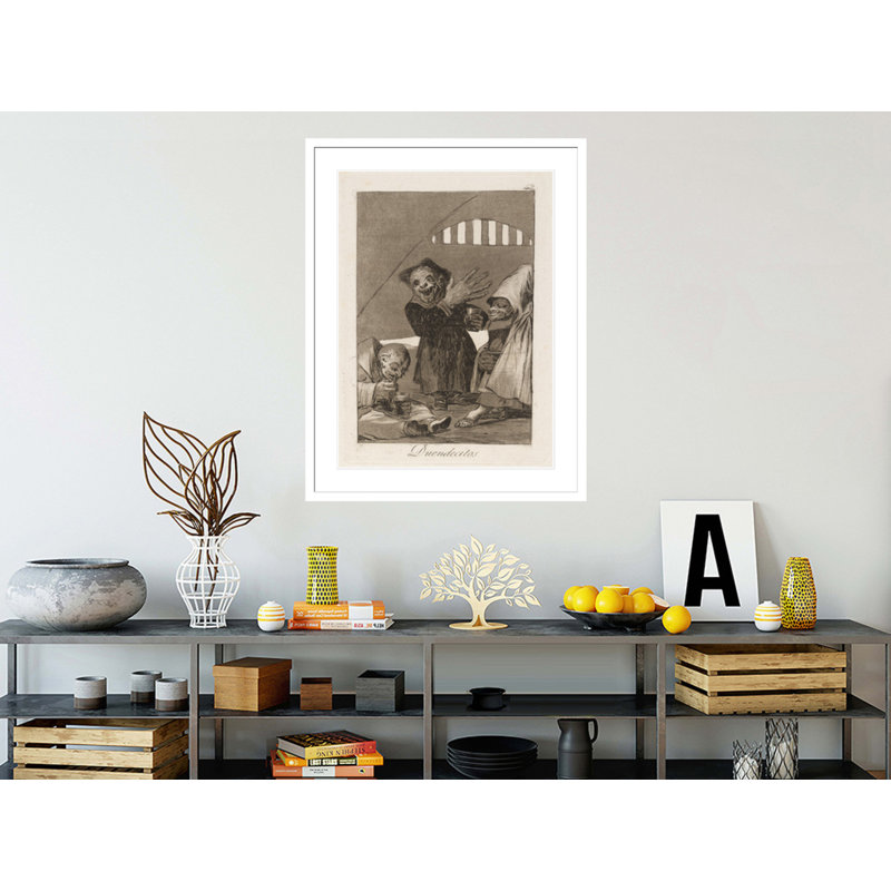 Duendecitos. (Hobgoblins.) Par Francisco de Goya, impression giclée encadrée, H 41,5 po x l 31,49 po
