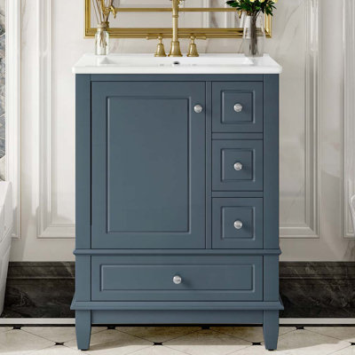 Meuble-lavabo 24 po avec lavabo en céramique